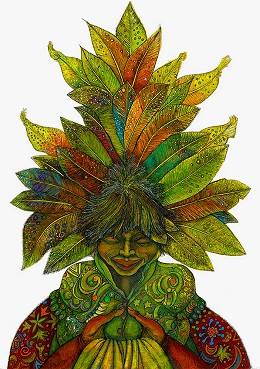 Earth Mother by Charles Bibbs Image is watermarked for copyright protection and is not present on the actual art work.