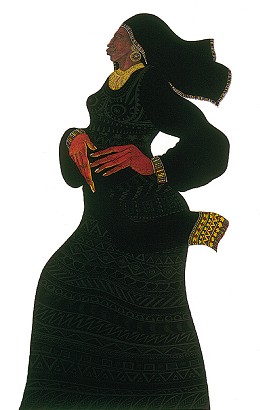 Lady In Black 2 #1 Of 500 by Charles Bibbs Image is watermarked for copyright protection and is not present on the actual art work.