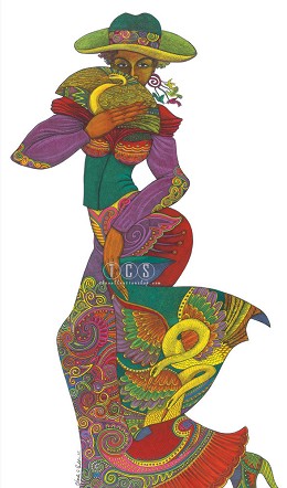 Rhythms  Of Colors by Charles Bibbs Image is watermarked for copyright protection and is not present on the actual art work.