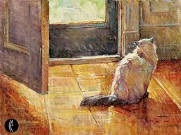 Wishful Thinking by Jan Saia Image is watermarked for copyright protection and is not present on the actual art work.