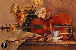 Evening Symphony by Jan Saia Image is watermarked for copyright protection and is not present on the actual art work.