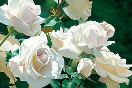 French Lace Garden by Brian Davis Image is watermarked for copyright protection and is not present on the actual art work.