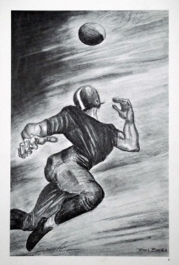 The Bomb by Ernie Barnes Image is watermarked for copyright protection and is not present on the actual art work.
