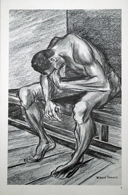 To Know Defeat Artist Signed by Ernie Barnes Image is watermarked for copyright protection and is not present on the actual art work.