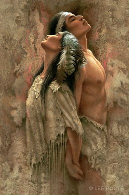 Eternal Soul Mates by Lee Bogle Image is watermarked for copyright protection and is not present on the actual art work.