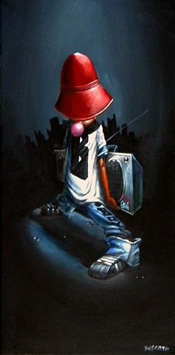 B-Boy by Frank Morrison Image is watermarked for copyright protection and is not present on the actual art work.