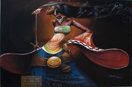 Masquerade Artist Proof by Frank Morrison Image is watermarked for copyright protection and is not present on the actual art work.
