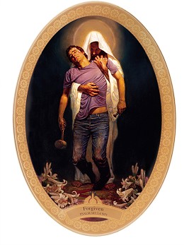 Forgiven Plate by Thomas Blackshear II Image is watermarked for copyright protection and is not present on the actual art work.