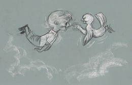 Ralph Phillips by Chuck Jones Image is watermarked for copyright protection and is not present on the actual art work.