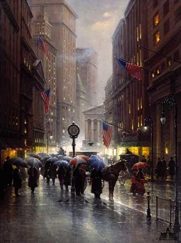 Canyon Of Dreams - Wall Street by G Harvey Image is watermarked for copyright protection and is not present on the actual art work.