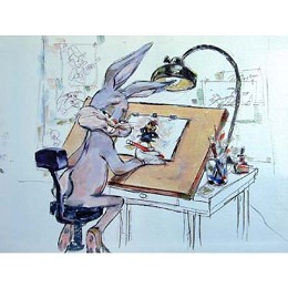 Still A Stinka by Chuck Jones Image is watermarked for copyright protection and is not present on the actual art work.