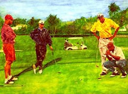 No Gimmes by Alonzo Adams Image is watermarked for copyright protection and is not present on the actual art work.