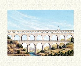 Aqueduct by Fanny Brennan Image is watermarked for copyright protection and is not present on the actual art work.