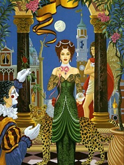 Fortune Teller by John Kiraly Image is watermarked for copyright protection and is not present on the actual art work.