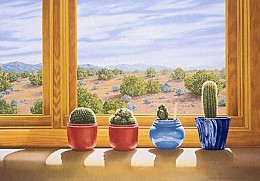 Cactus by Lorna Patrick Image is watermarked for copyright protection and is not present on the actual art work.
