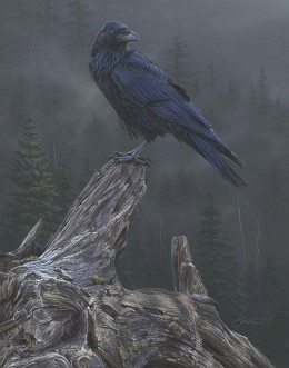 Raven�s Roost by Daniel Smith Image is watermarked for copyright protection and is not present on the actual art work.