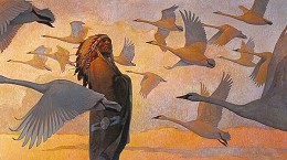 Swan Song by Thomas Blackshear Image is watermarked for copyright protection and is not present on the actual art work.