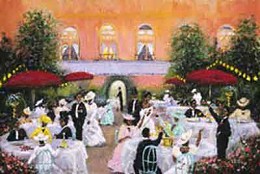 Soiree II by Ted Ellis Image is watermarked for copyright protection and is not present on the actual art work.