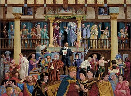 All The World's A Stage Artist Proof by James Christensen Image is watermarked for copyright protection and is not present on the actual art work.