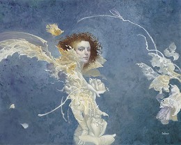 Fiona by James Christensen Image is watermarked for copyright protection and is not present on the actual art work.