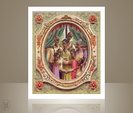 Family Lithograph by John Holyfield Image is watermarked for copyright protection and is not present on the actual art work.