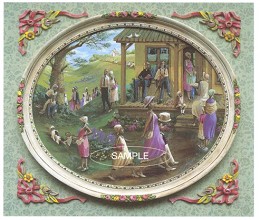 Sunday Lithograph by John Holyfield Image is watermarked for copyright protection and is not present on the actual art work.