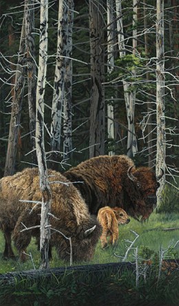 THE SURVIVORS Limited Edition by Judy Larson Image is watermarked for copyright protection and is not present on the actual art work.