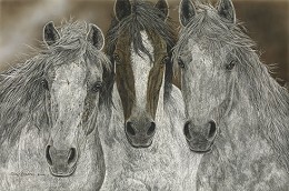 The Misfits Limited Edition by Judy Larson Image is watermarked for copyright protection and is not present on the actual art work.