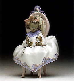 Just A Little More by Lladro Black Legacy Image is watermarked for copyright protection and is not present on the actual art work.