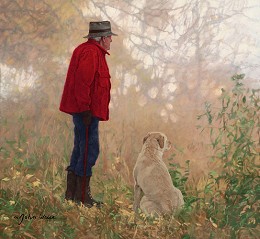 Autumn Friends by John Weiss Image is watermarked for copyright protection and is not present on the actual art work.