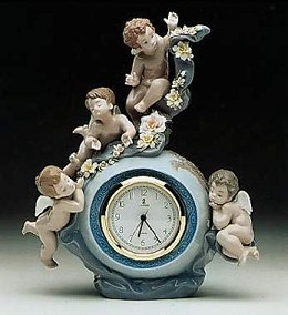 Angelic Time by Lladro Image is watermarked for copyright protection and is not present on the actual art work.