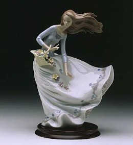 Petals On The Wind by Lladro Image is watermarked for copyright protection and is not present on the actual art work.