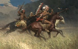 Circling the Enemy by Z.S.  Liang Image is watermarked for copyright protection and is not present on the actual art work.