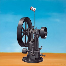 The Well Oiled Machine by Robert Deyber Image is watermarked for copyright protection and is not present on the actual art work.