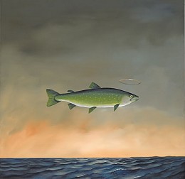 Holy Mackerel by Robert Deyber Image is watermarked for copyright protection and is not present on the actual art work.