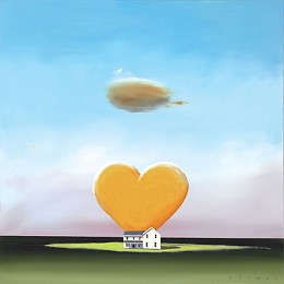 Home Is Where The Heart Is by Robert Deyber Image is watermarked for copyright protection and is not present on the actual art work.