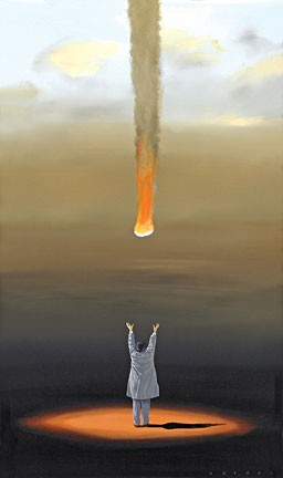 Catching Fire by Robert Deyber Image is watermarked for copyright protection and is not present on the actual art work.