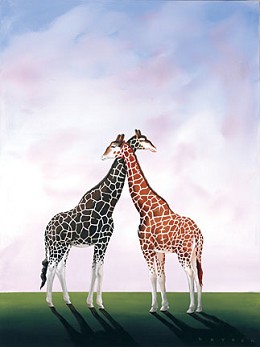 Neck And Neck by Robert Deyber Image is watermarked for copyright protection and is not present on the actual art work.