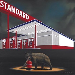 The Standard Bear by Robert Deyber Image is watermarked for copyright protection and is not present on the actual art work.