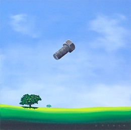 A Bolt From The Blue by Robert Deyber Image is watermarked for copyright protection and is not present on the actual art work.