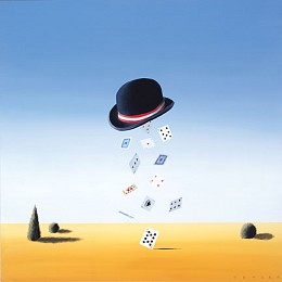 The Hat Trick by Robert Deyber Image is watermarked for copyright protection and is not present on the actual art work.