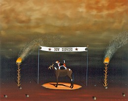 The Dog And Pony Show by Robert Deyber Image is watermarked for copyright protection and is not present on the actual art work.