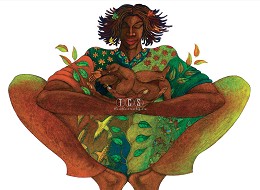 Motherhood- Graphite Remarque by Charles Bibbs Image is watermarked for copyright protection and is not present on the actual art work.