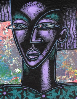 Let Me Tell You by Larry Poncho Brown Image is watermarked for copyright protection and is not present on the actual art work.