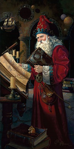 Solarus the Wizard Master Works Edition by Dean Morrisey Image is watermarked for copyright protection and is not present on the actual art work.