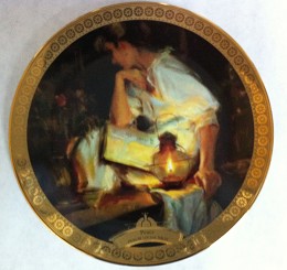 PEACE LIMITED EDITION COLLECTOR PLATE by Dan Gerhartz Image is watermarked for copyright protection and is not present on the actual art work.