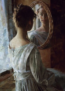 Reflections  by Morgan Weistling Image is watermarked for copyright protection and is not present on the actual art work.