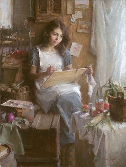 The Artist Artist Proof by Morgan Weistling Image is watermarked for copyright protection and is not present on the actual art work.