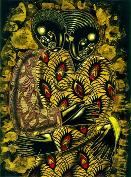 Real Love by Larry Poncho Brown Image is watermarked for copyright protection and is not present on the actual art work.