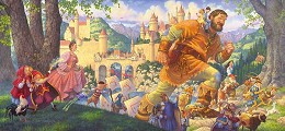 Happily Ever After Masterwork Canvas Edition by Scott Gustafson Image is watermarked for copyright protection and is not present on the actual art work.